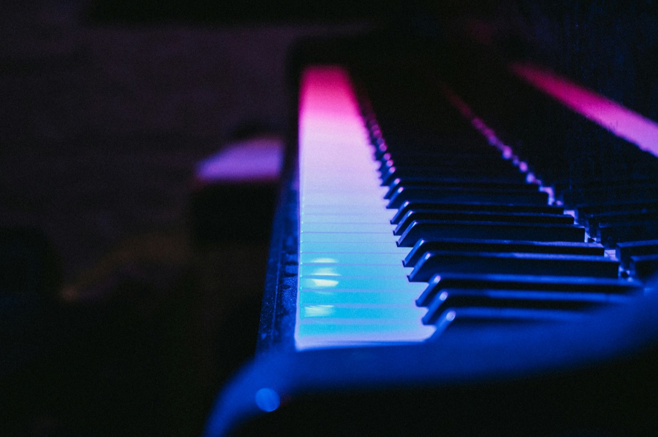 Finding the key by playing notes on a keyboard to hear the root note.