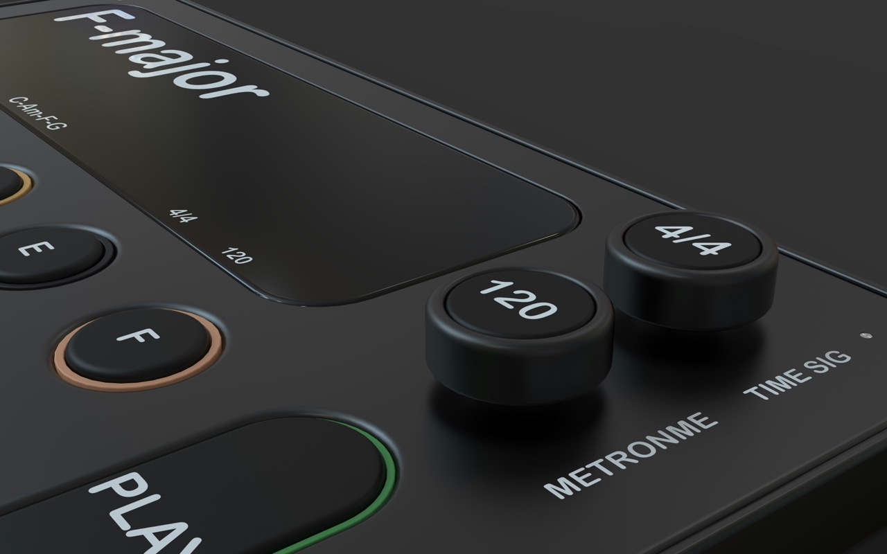 A DJ device showing the BPM readout while a track is analyzed.